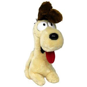 Vtg 1983 Fun Farm Odie Plush Garfield Dog 12" Tongue Out Big Eyes No Flaws